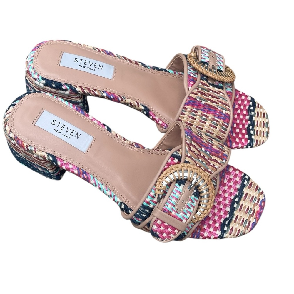 Steven New York Blythe Sandal, Size 6.5, Multicolored, EUC